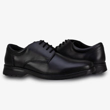 Load image into Gallery viewer, Clerk Tyson Black Leather Boys School Shoes
