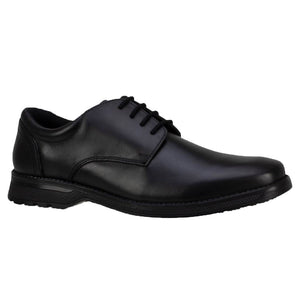 Clerk Tyson Black Leather Boys School Shoes