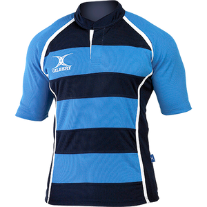 Boys Hooped Rugby Top (Crested)